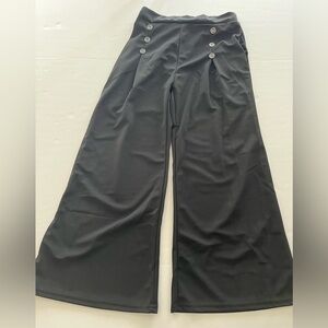 Women's Casual Elastic High Waist Wide Leg Pants Trousers Size 3 New In Package